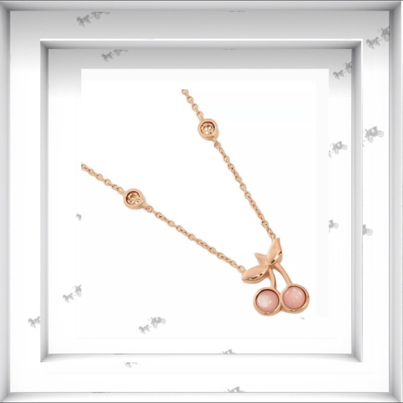 Coach Jewelry - 🔥COACH ROSE CHERRY CHERRIES NECKLACE 🍒 SALE!💃🏻